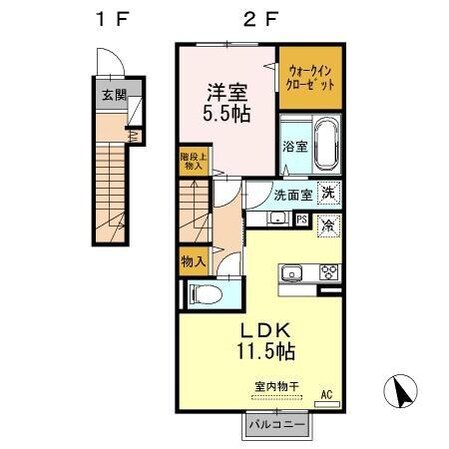 ロイヤルタウンⅡの物件間取画像